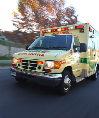 Ambulancia de Help Chile para ilustrar el servicio descrito